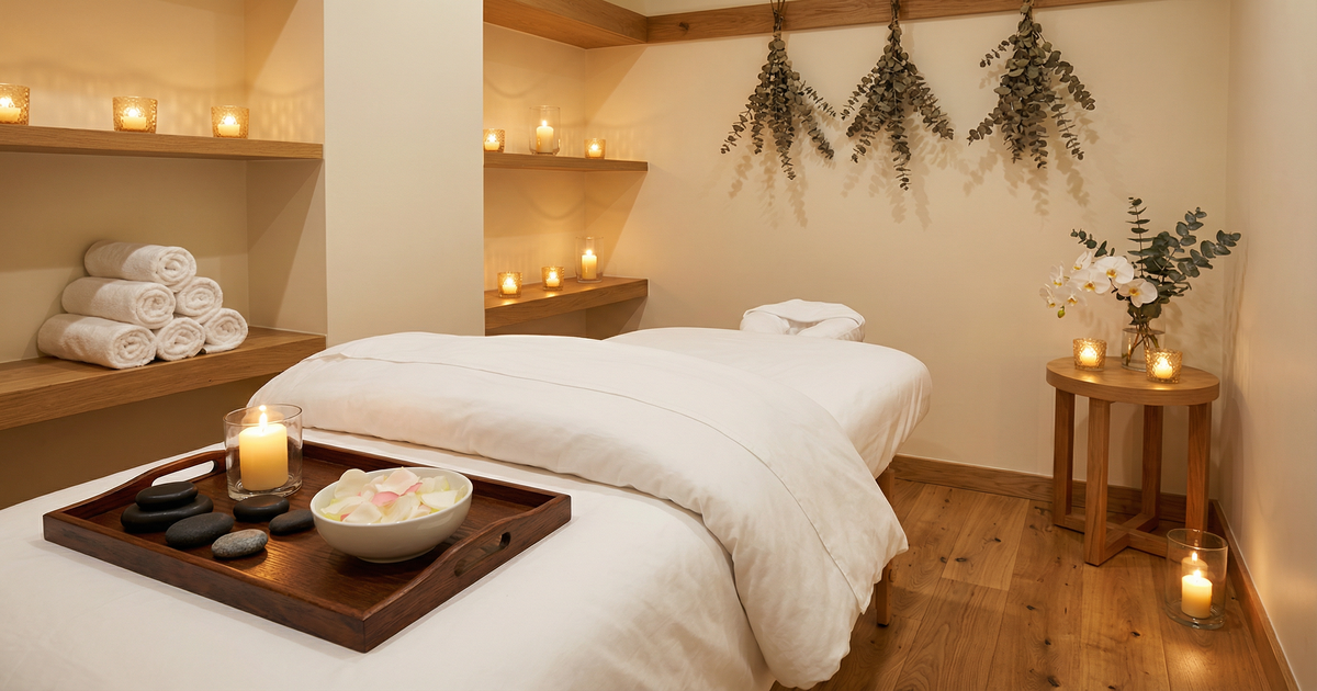 A serene and comfortable treatment room designed for relaxation at an Easton med spa.
